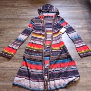 Free People open cardigan with hood size S